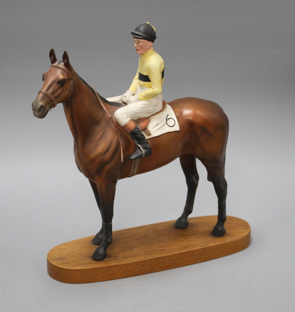 A Beswick model of Arkle with Pat Taaffe up, overall height 32cm